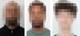 Svensk politi Bildet viser tre personer med uskarpe ansikter. De står foran en lys, ensfarget bakgrunn. Alle tre har forskjellig hudfarge og hårstylings, men ansiktene er anonymisert med mosaikk. Ingen ytterligere visuelle detaljer kan sees.