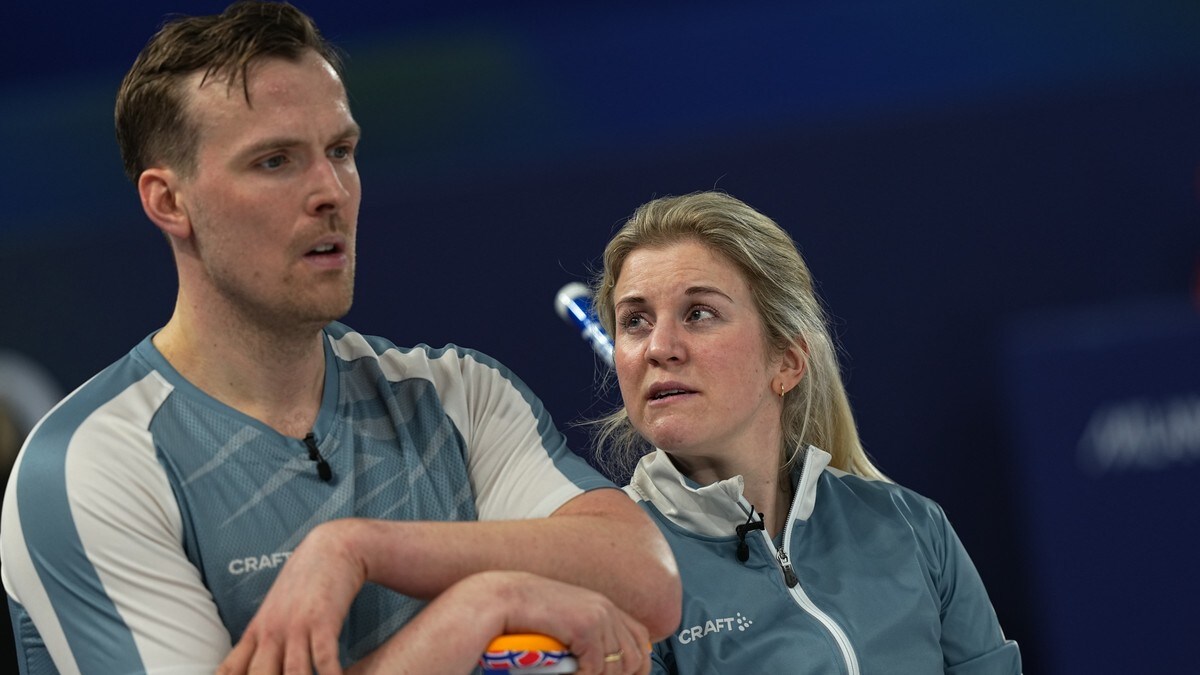 Medaljehåpet ute for curlingekteparet