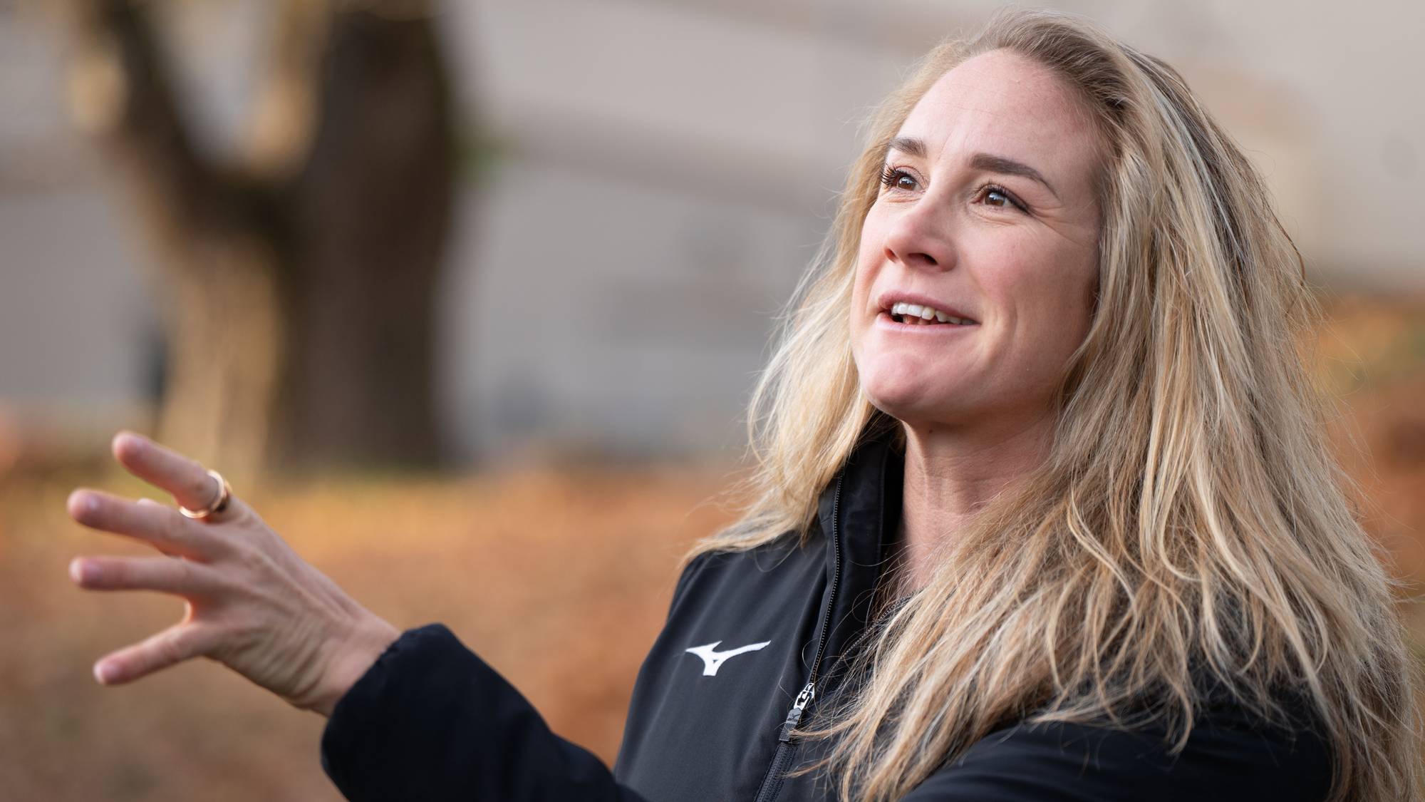 Birgit Skarstein med blondt hår