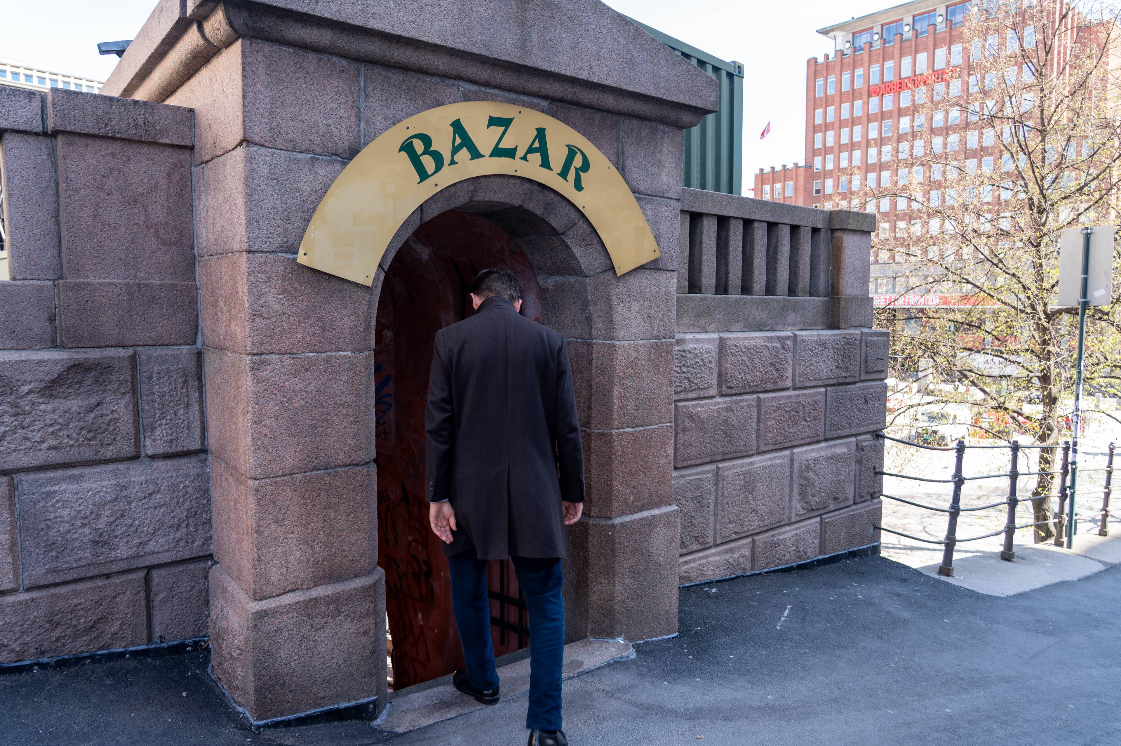 Eirik Lae Solberg på Youngstorget Bazar