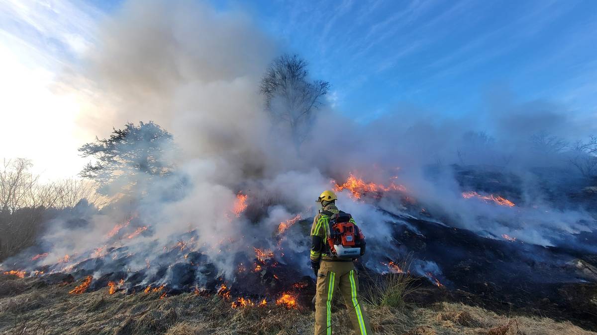 Kraftig økning i terrengbranner: Brannvesenet med klar advarsel