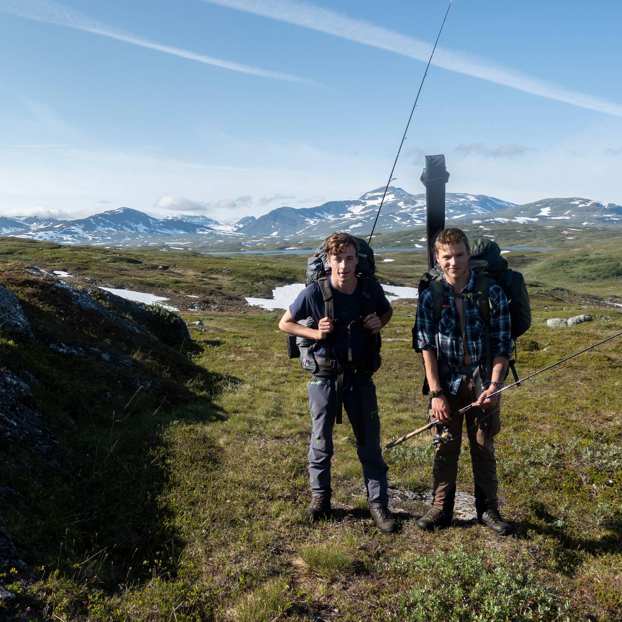Første dag på etappen gjennom Børgefjell nasjonalpark