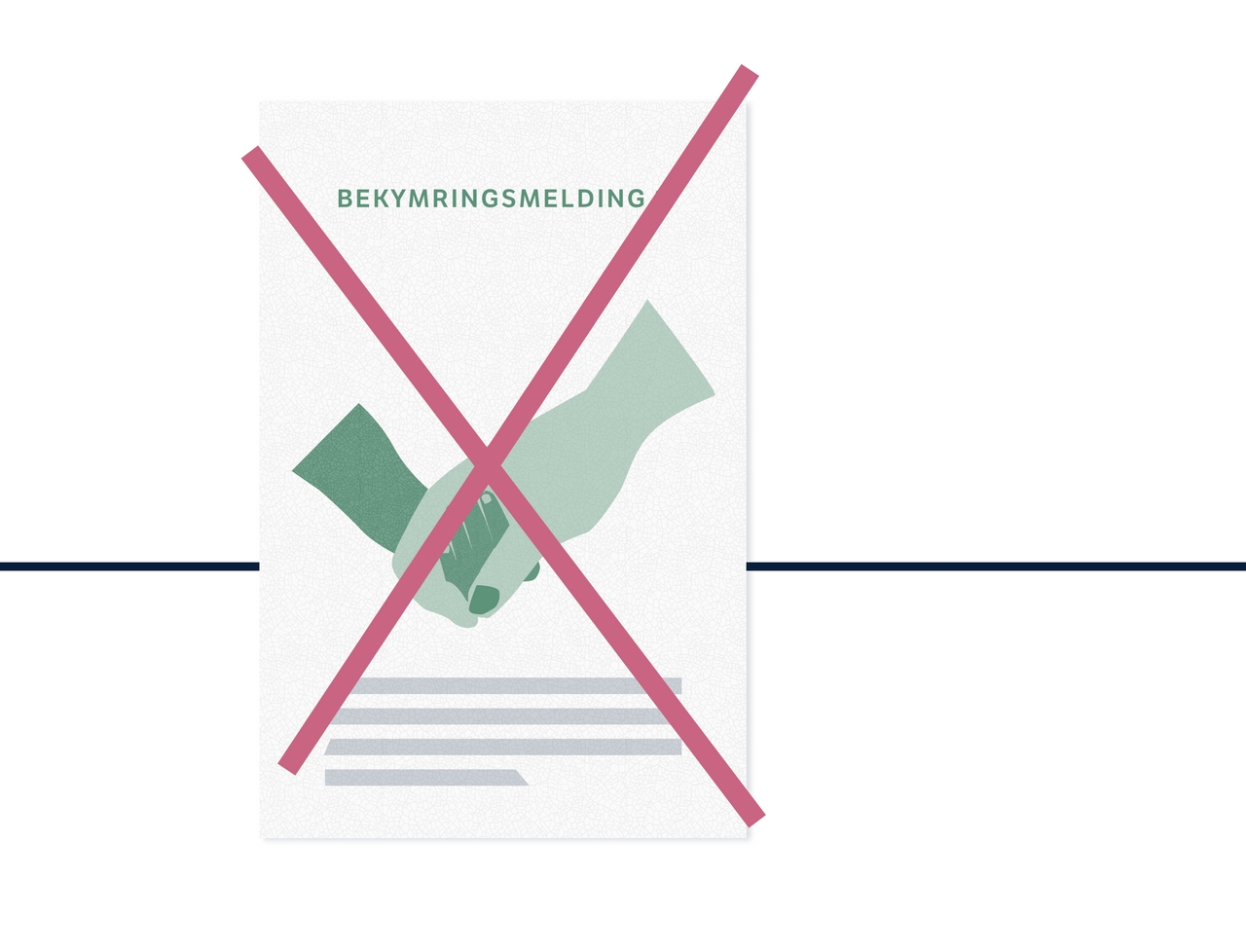 Bekymringsmelding 2 med en stort kryss over.
