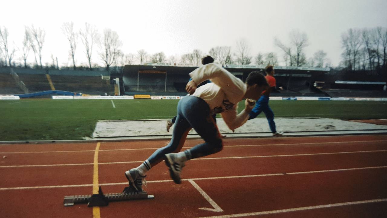 Frode Homb løper. I 1990 overlevde han dødsbrannen på Scandinavian Star.