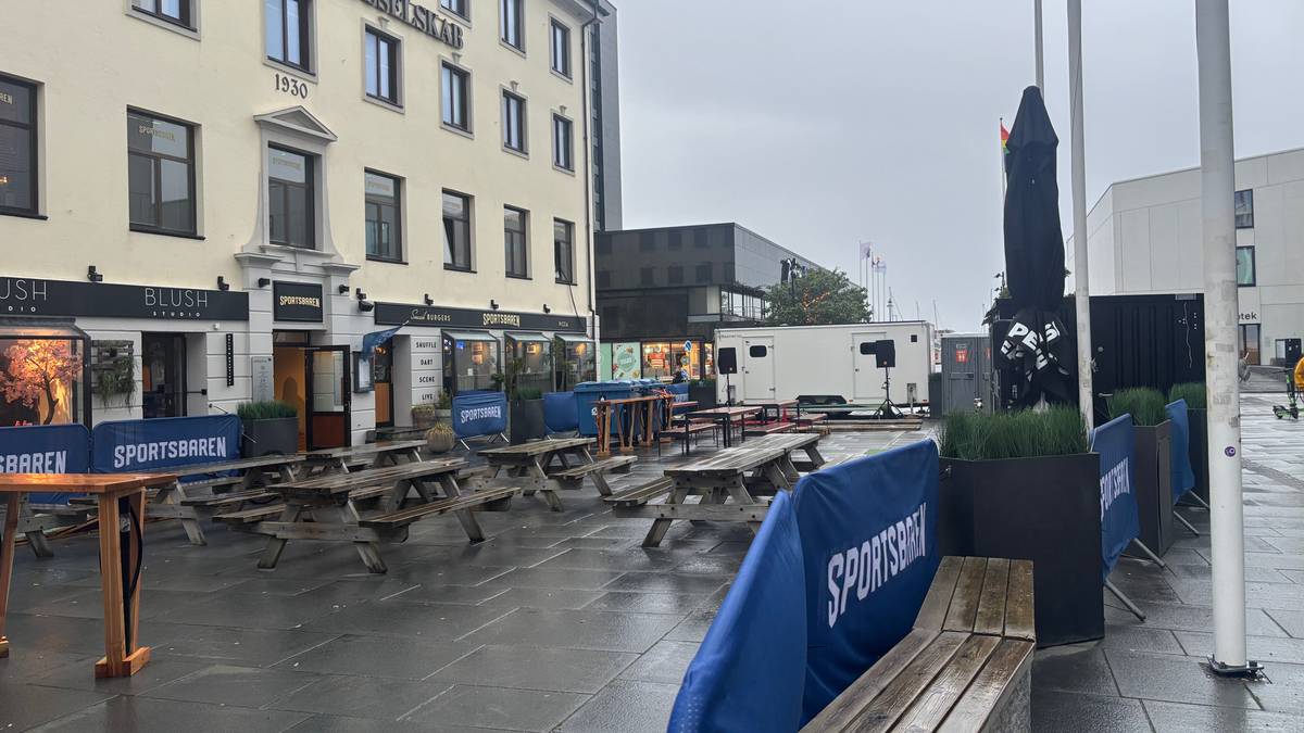 Sommer i sør – vind stenger VM-uteservering i Bodø