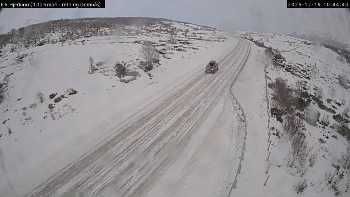 E6 over Dovrefjell kan bli stengd: – Polert veg