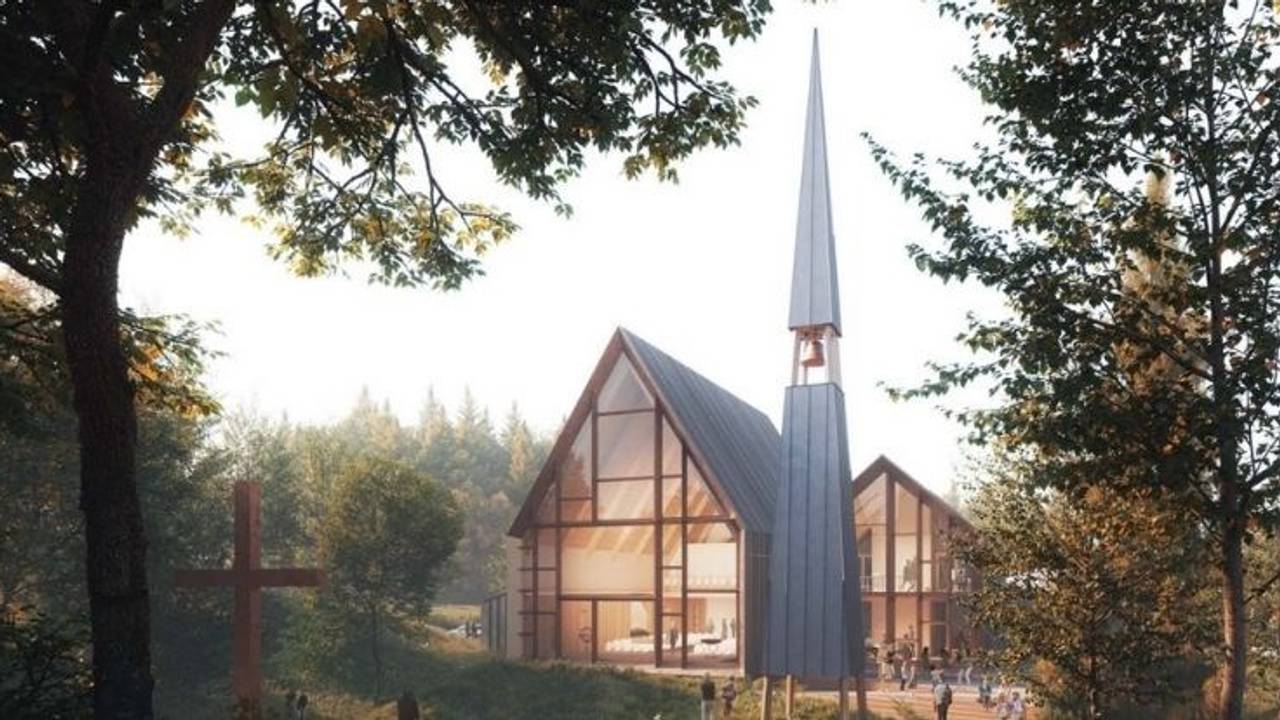 Sædalshovet - forslag til ny kirke i Sædalen