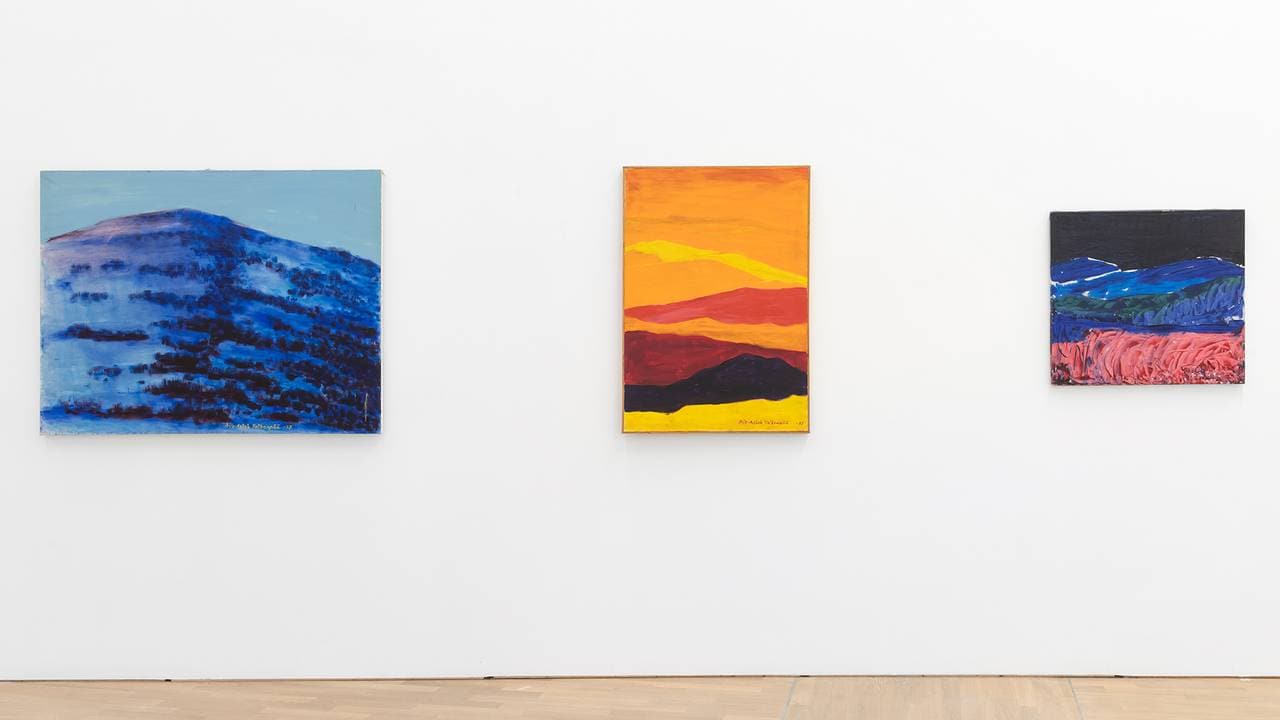 Fra utstillingen Nils-Aslak Valkeapää / Áillohaš på Henie Onstad Kunstsenter.