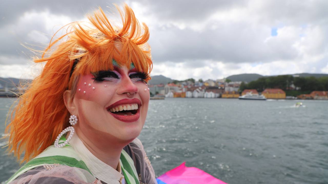 LUNA PALMER, aka JENNY SANDMO ELLEFSEN på Bergen Pride