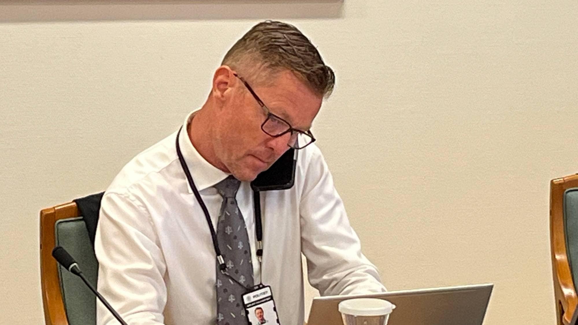 Politiinspektør Odd Skei Kostveit i Sør-Øst politidistrikt