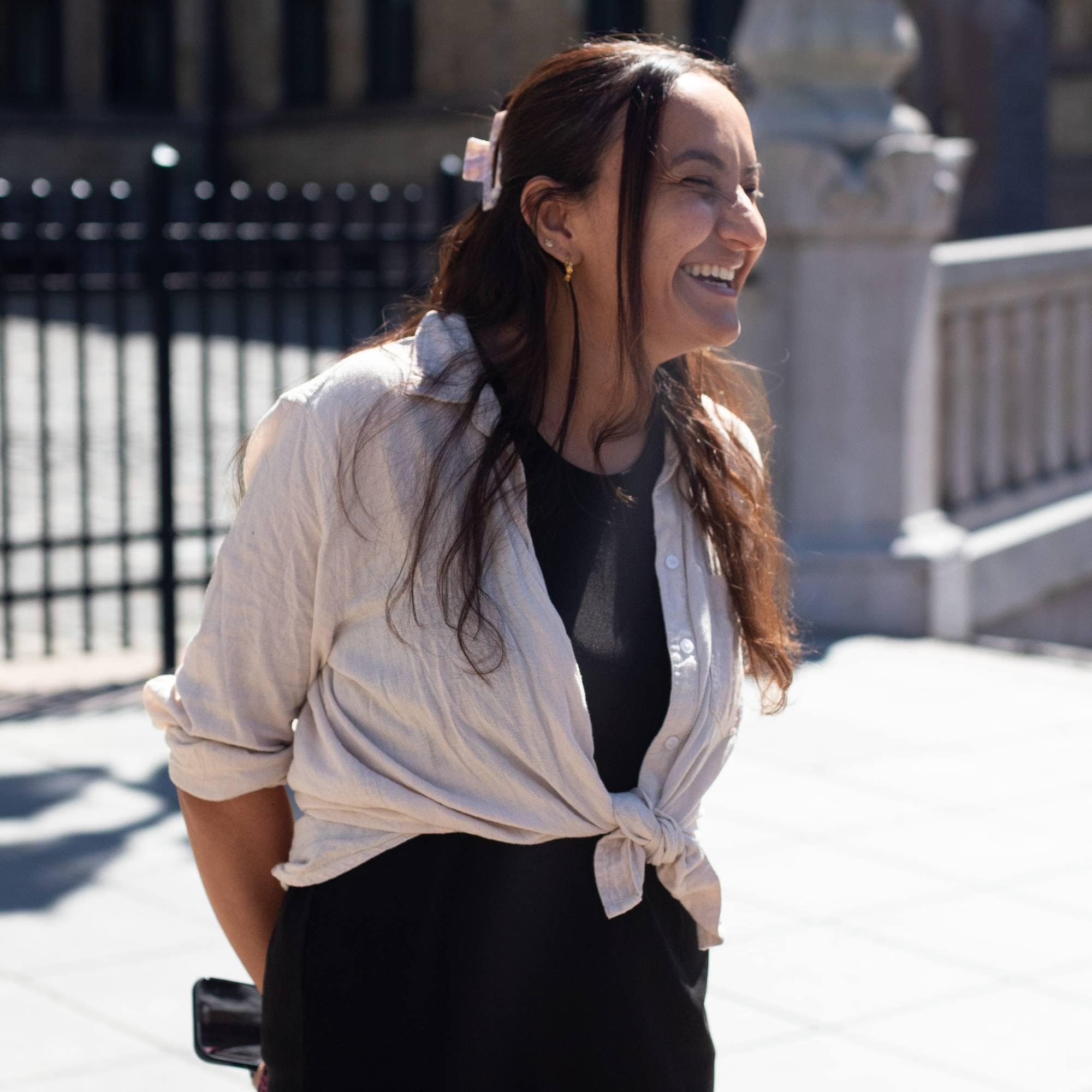 Seher Aydar i Rødt utenfor Stortinget
