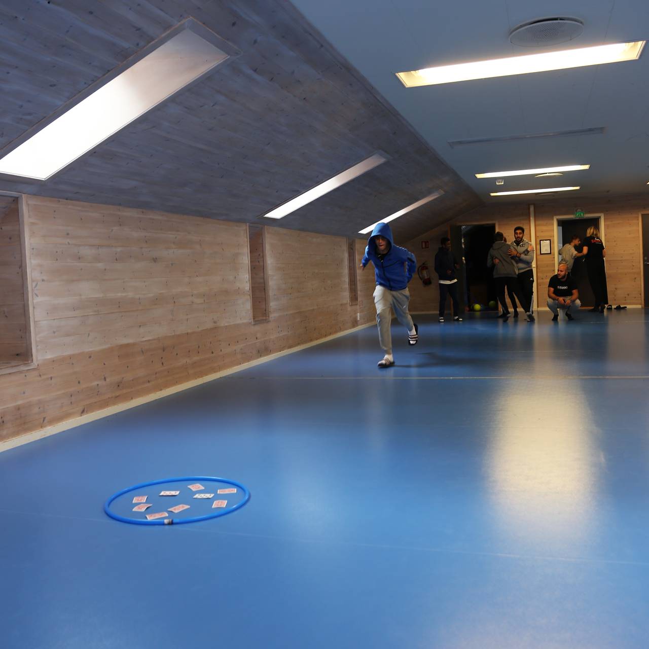 Stafett på guttas Campus
