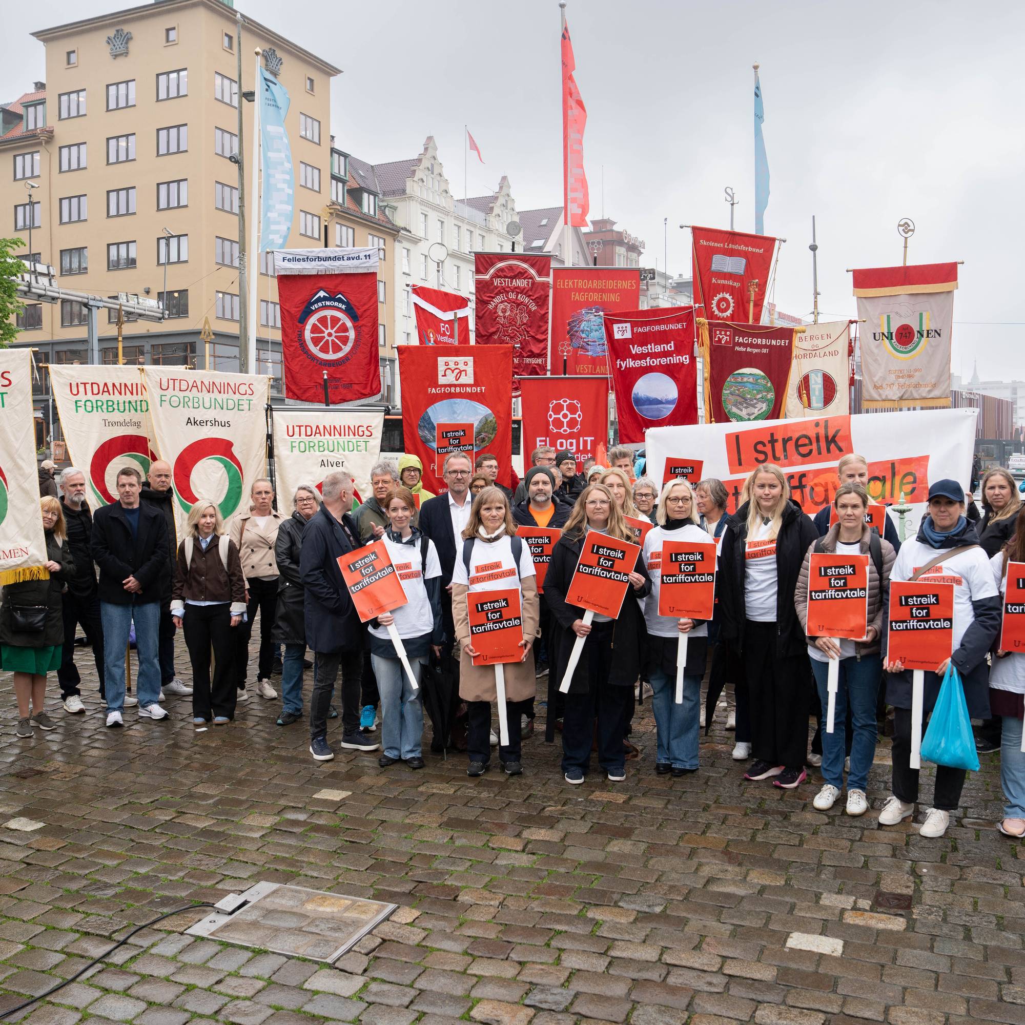 Streikemarkering Bergen Kristne Grunnskole 