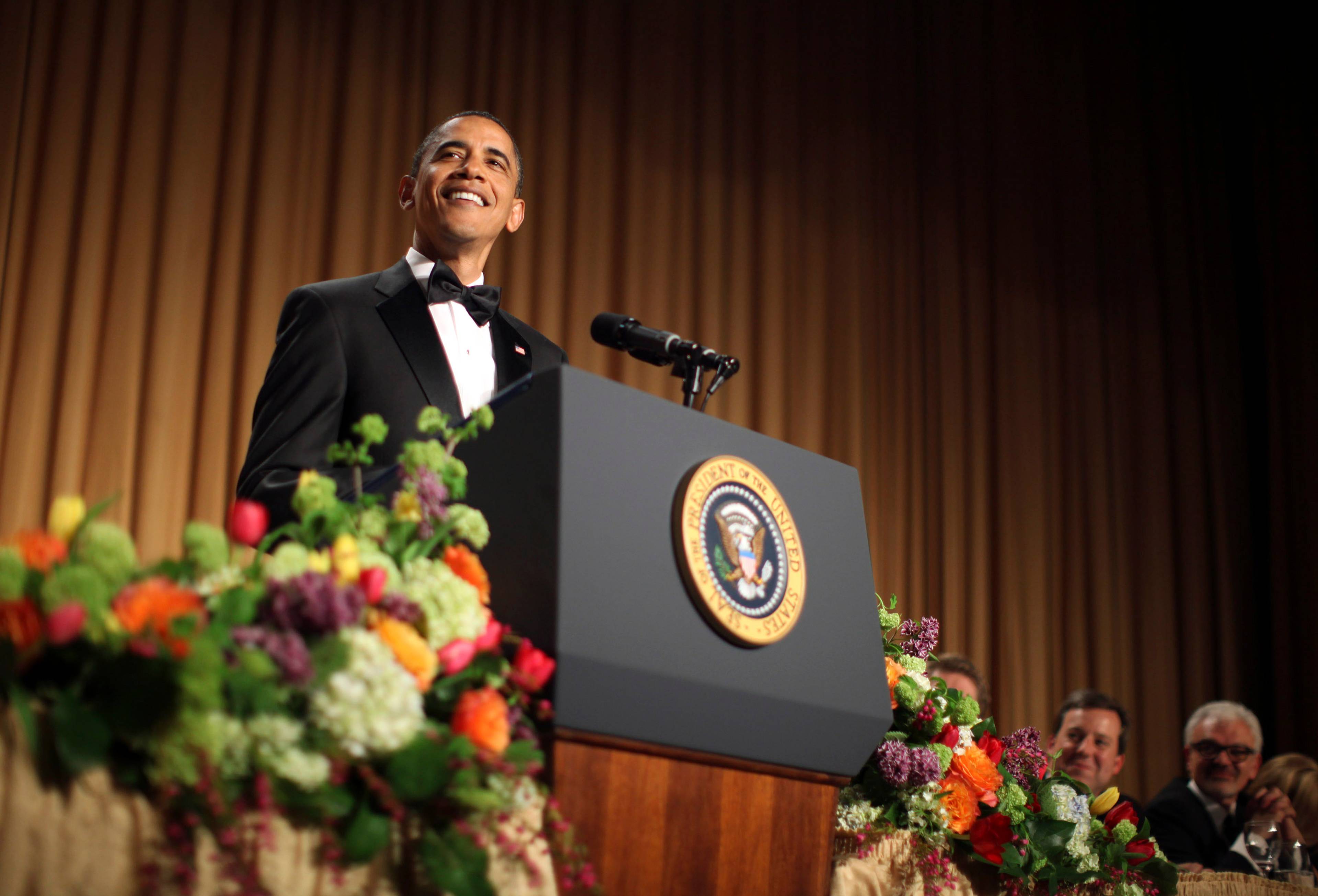Barack Obama på talerstolen