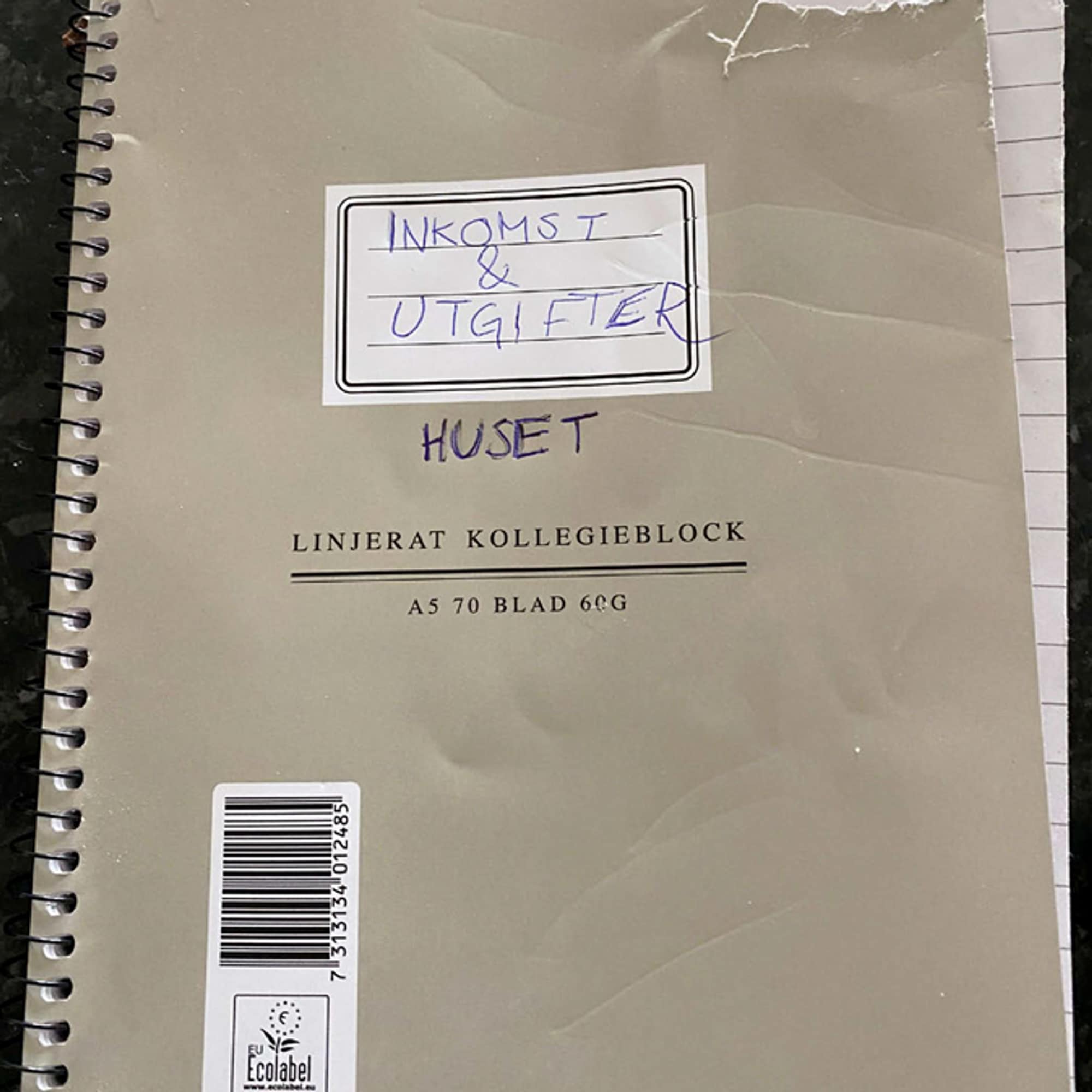 Notatblokk som politiet fant hjemme hos tiltalte
