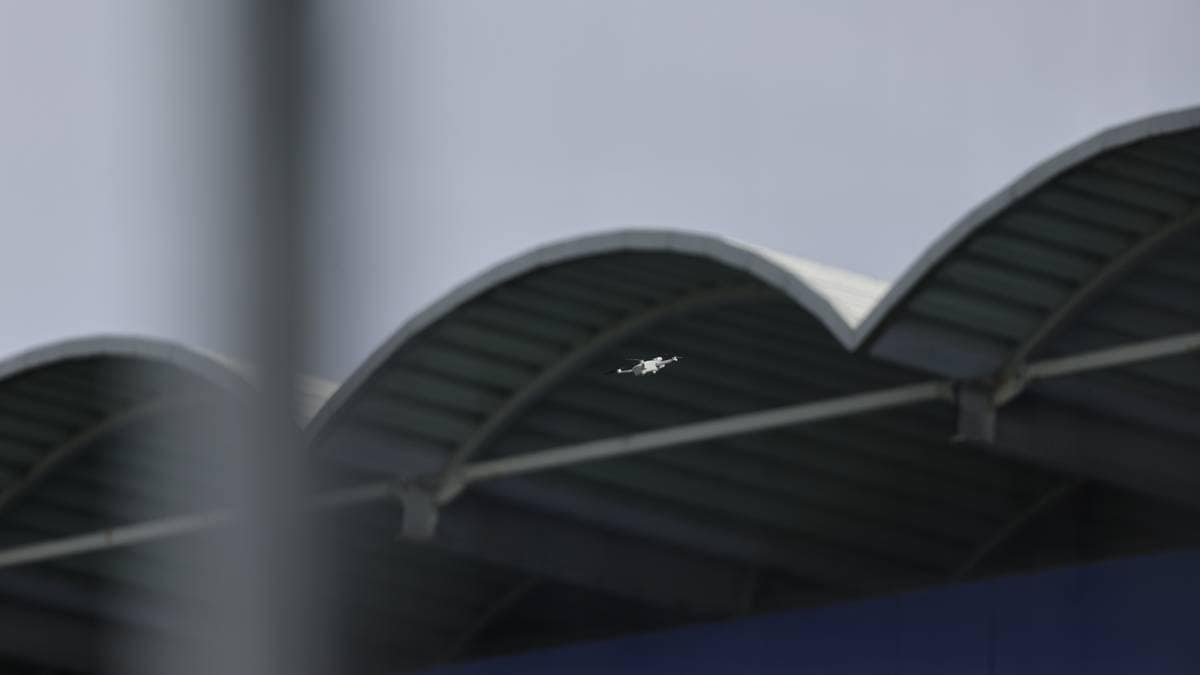 Drone stoppet fotballkamp på Sarpsborg stadion