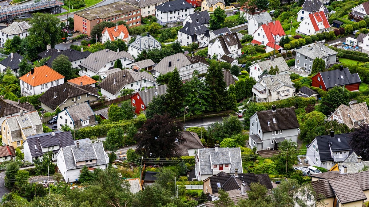 Nedgang i boligprisene i Bergen
