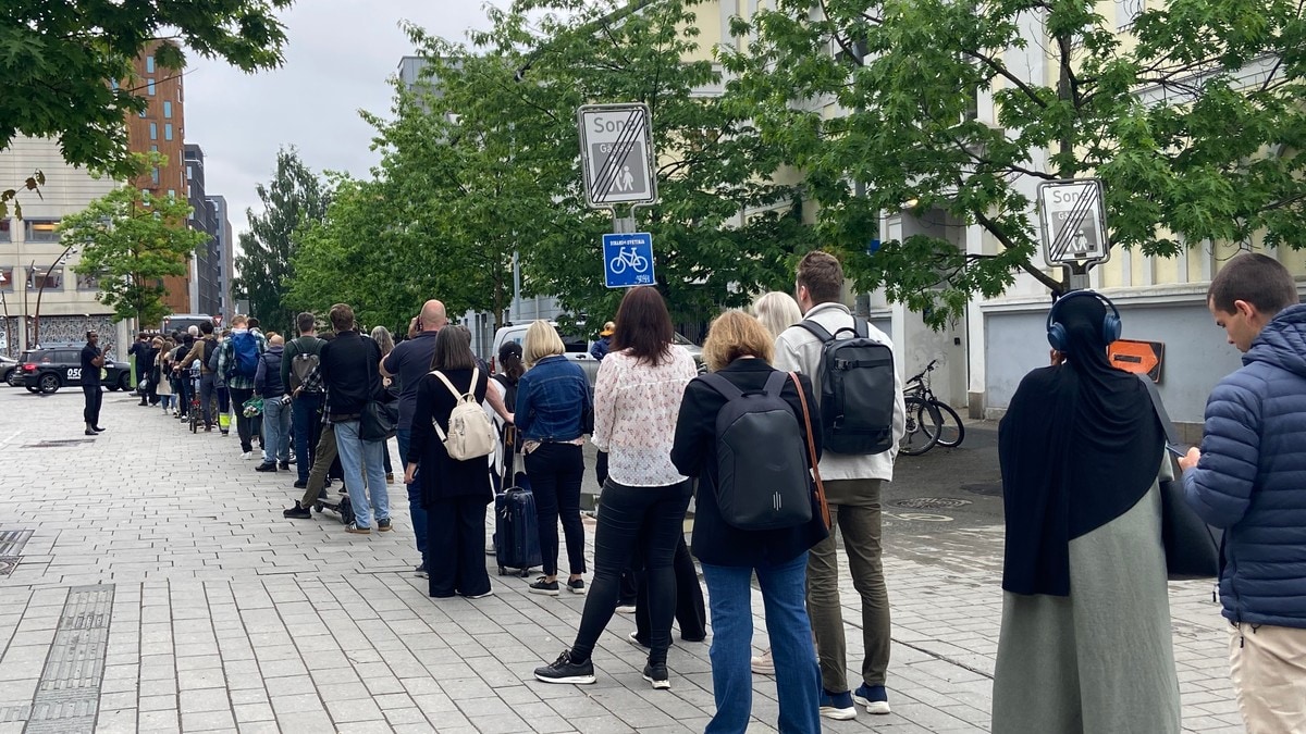 Full togstans ved Drammen stasjon