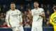 AP Real Madrid's Kylian Mbappe, left, and Jude Bellingham react during a Spanish La Liga soccer match between Villarreal and Real Madrid