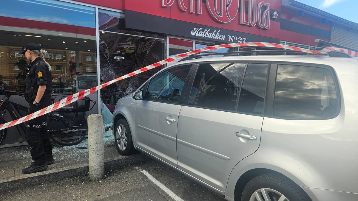 Kjørte rett inn i kiosk – mistenker ruskjøring
