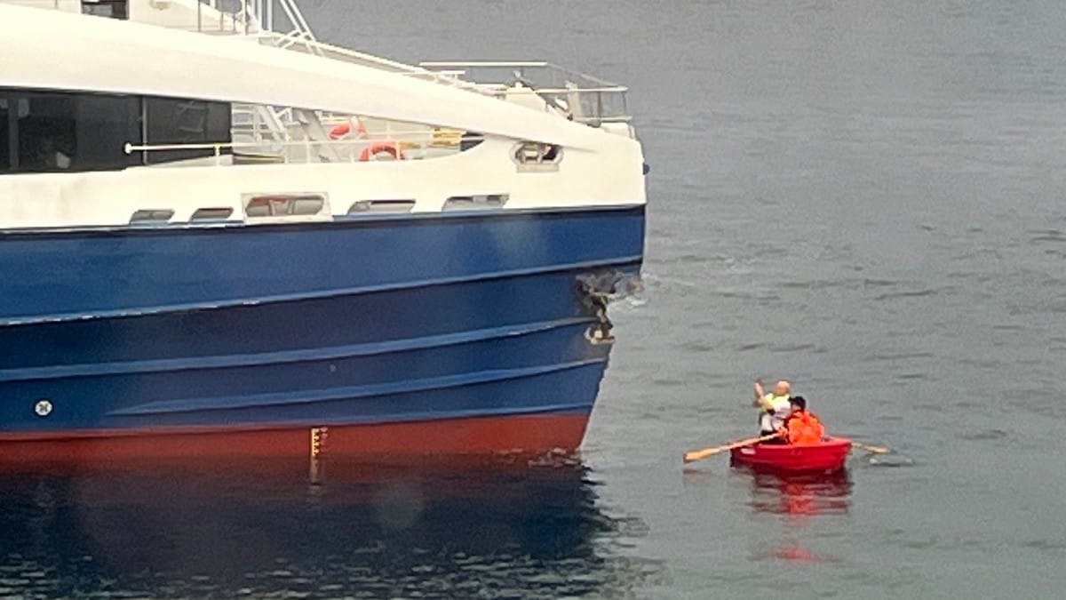 Hurtigbåt traff kai på Bolga