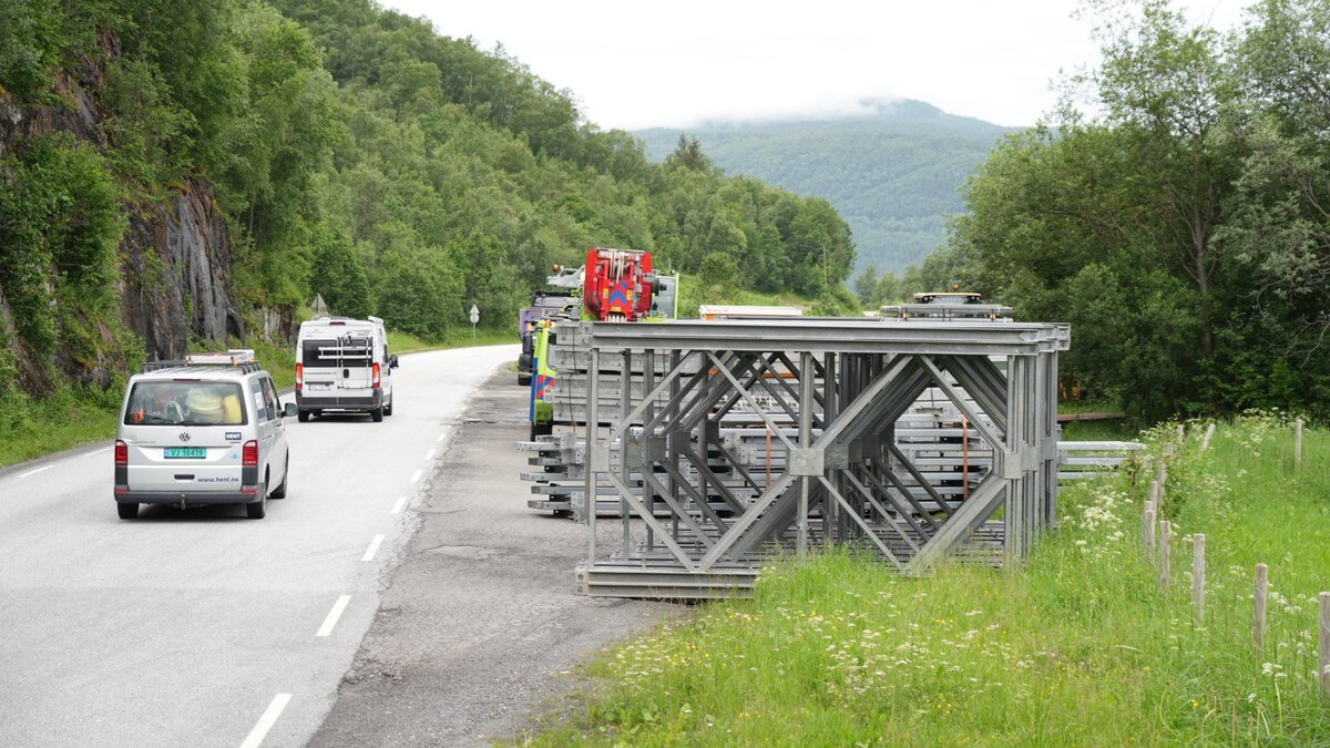Nå er E6 stengt