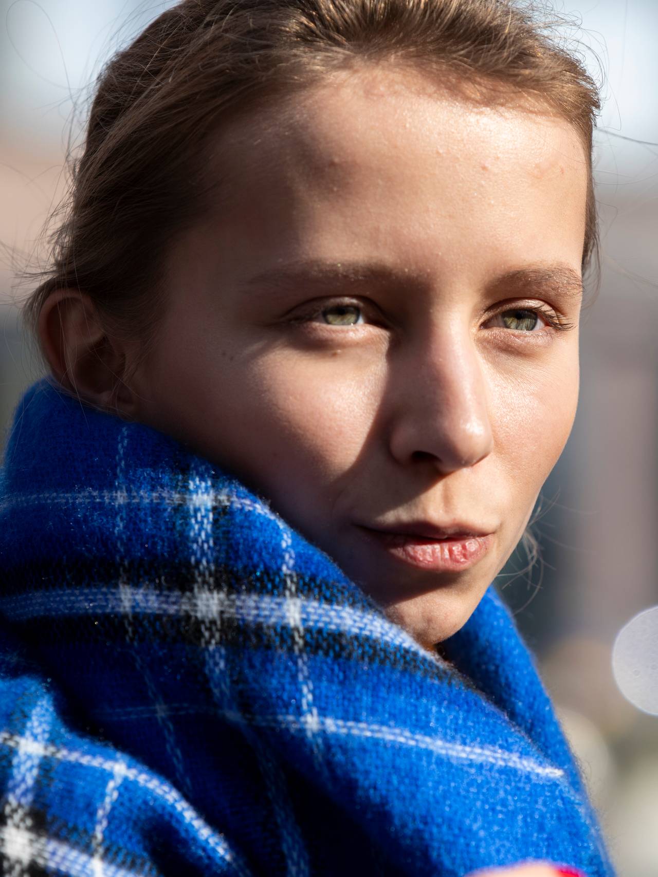 Anya (22), ukrainsk flyktning. 