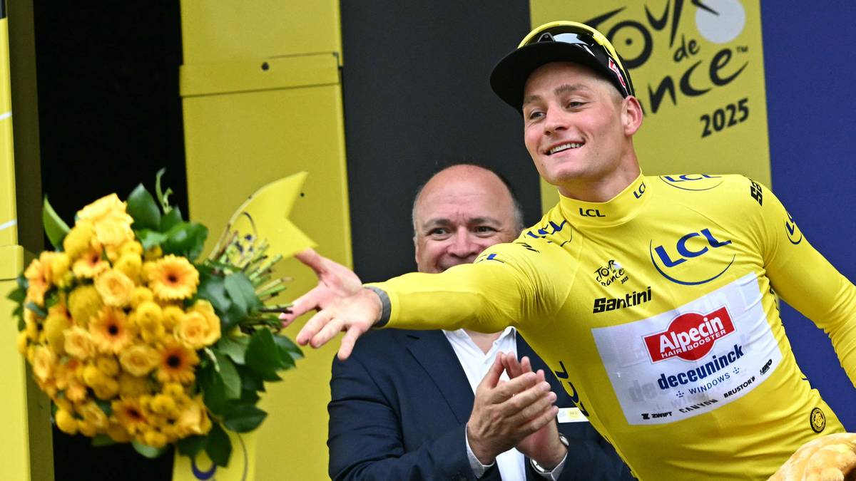 Van der Poel kjempet seg tilbake i gult i Tour de France - ett sekund foran Pogacar