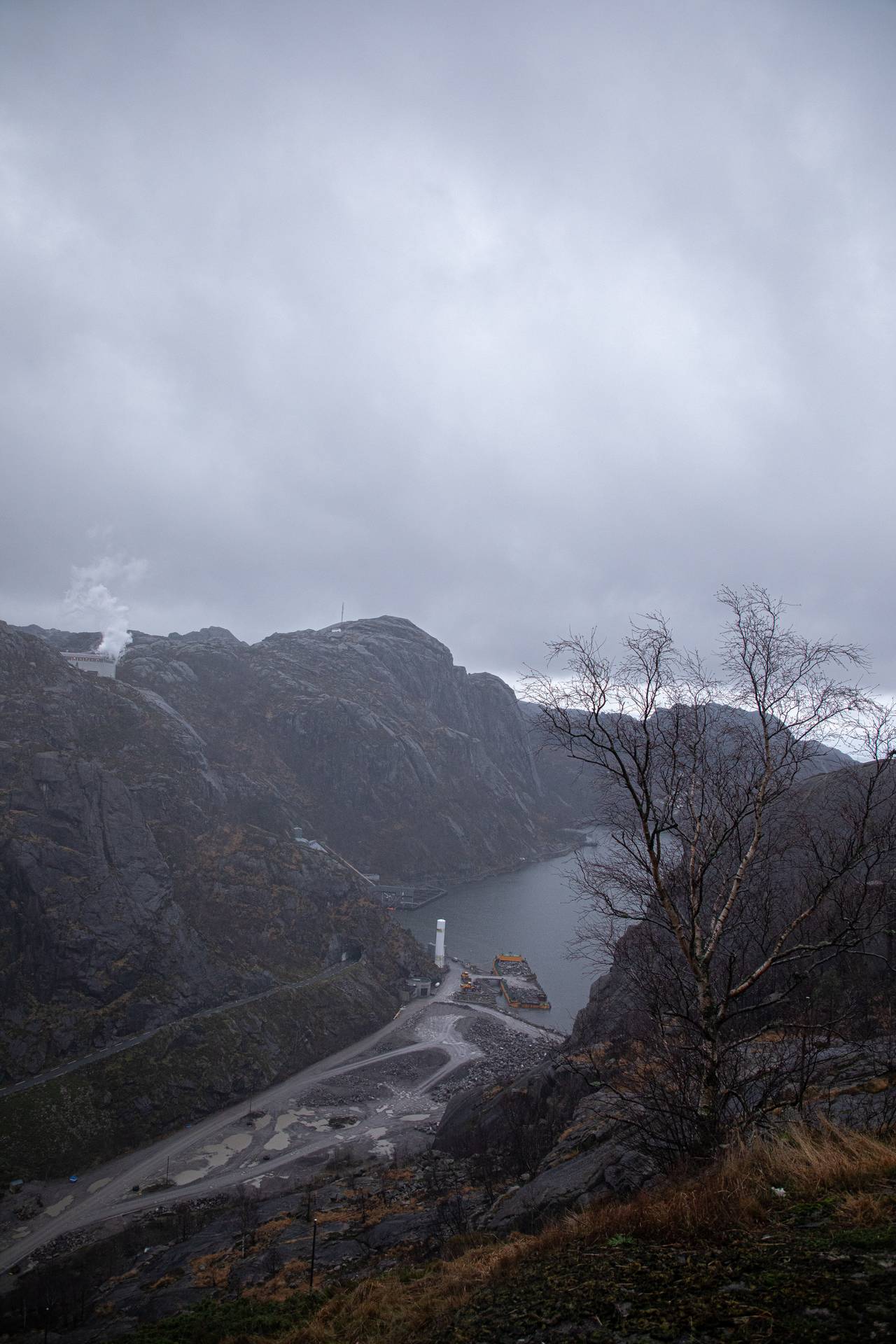 Totalbilde av Jøssingfjorden, sett fra fjellet