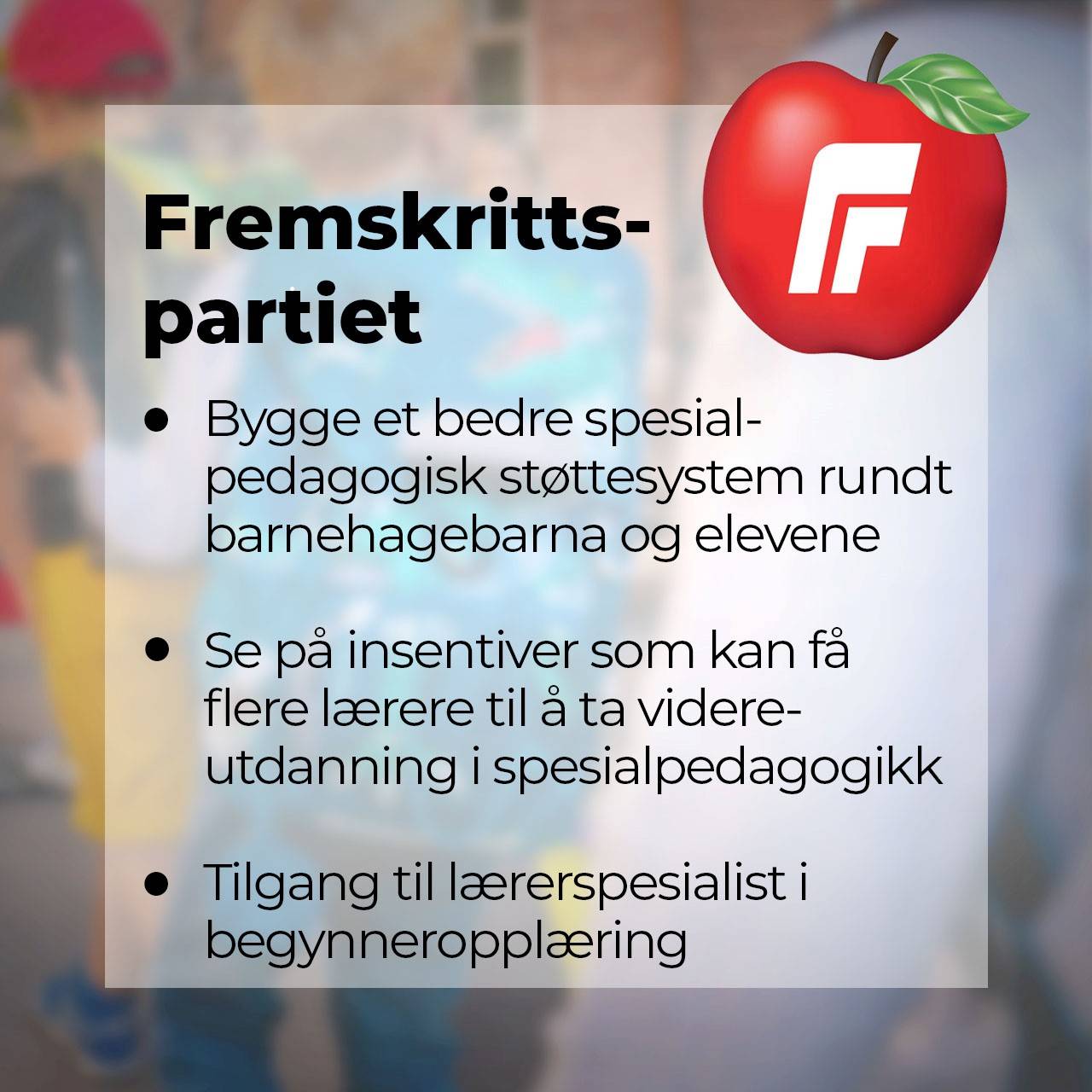 Dette mener Frp
