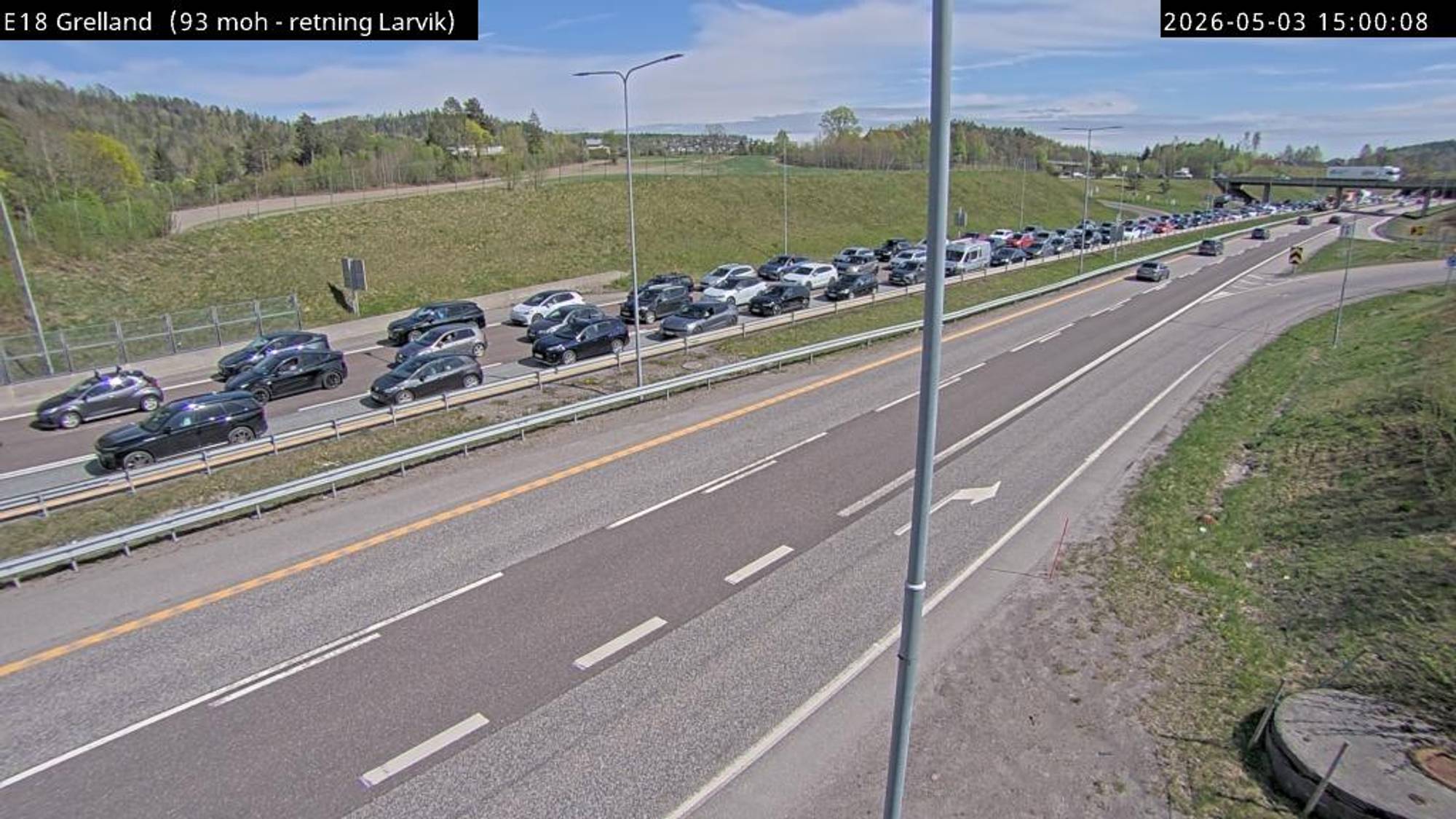Fem kilometer kø på E18 etter påkjørsel bakfra i Hillestadtunnelen — image 5