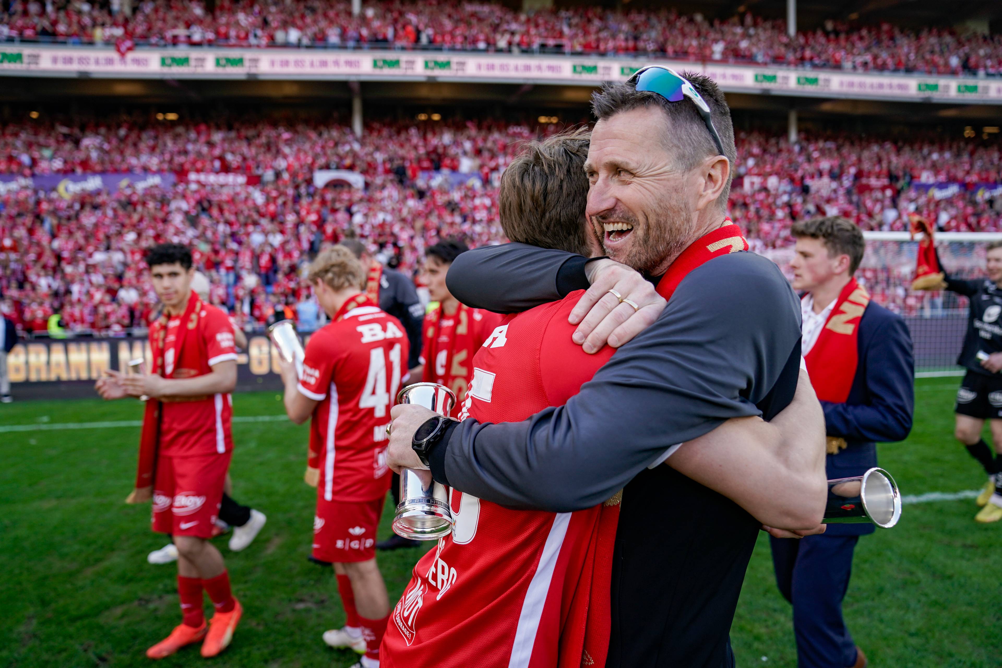 NORGESMESTER: Eirik Horneland kunne juble for 2-0-seier over Lillestrøm i cupfinalen i 2022 på Ullevaal stadion.