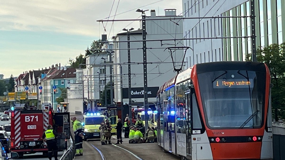 Person påkøyrd av Bybanen i Bergen