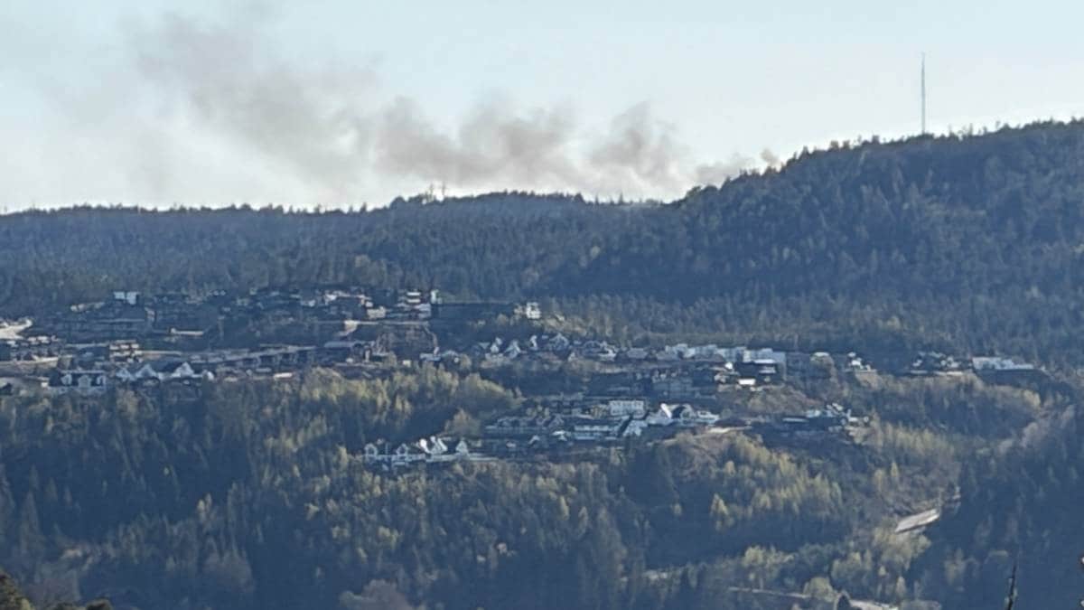 Brann i søppeldeponi-området i Vennesla