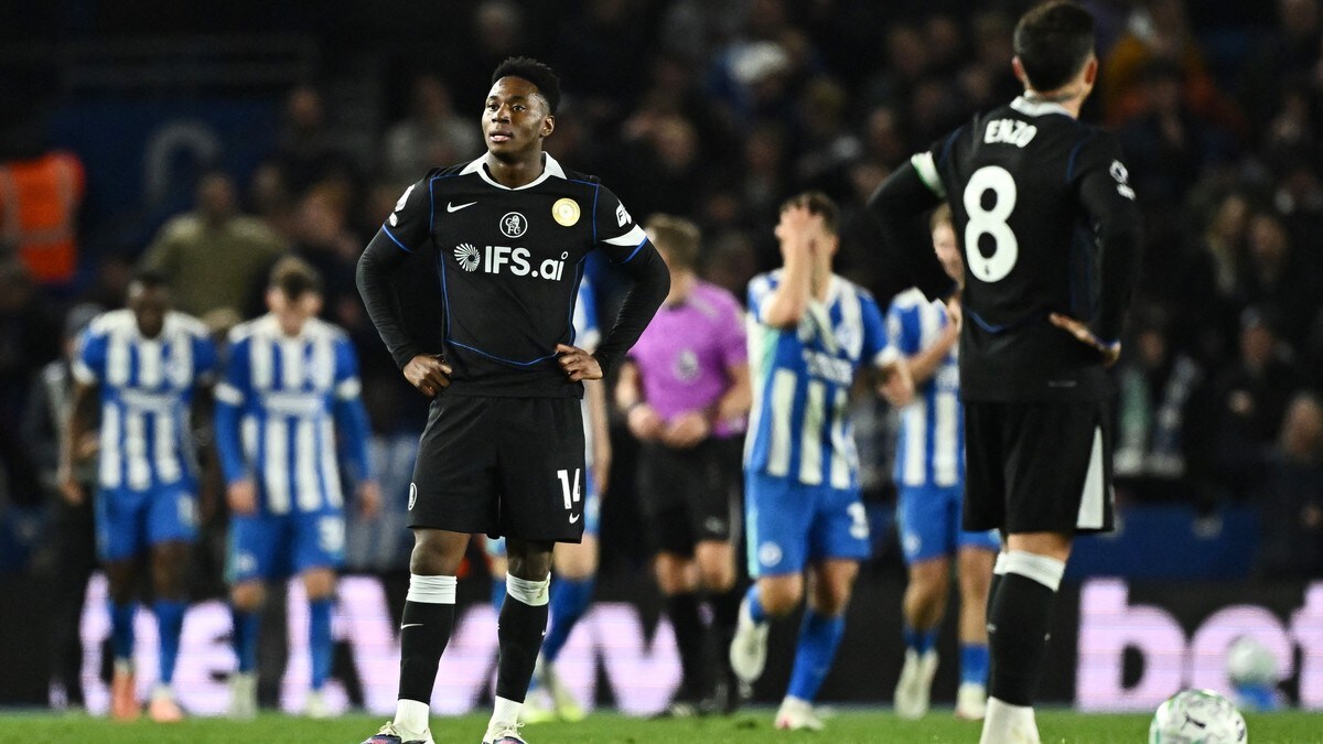 Femte strake Chelsea-tap – Brighton vant 3-0 og gikk forbi på tabellen
