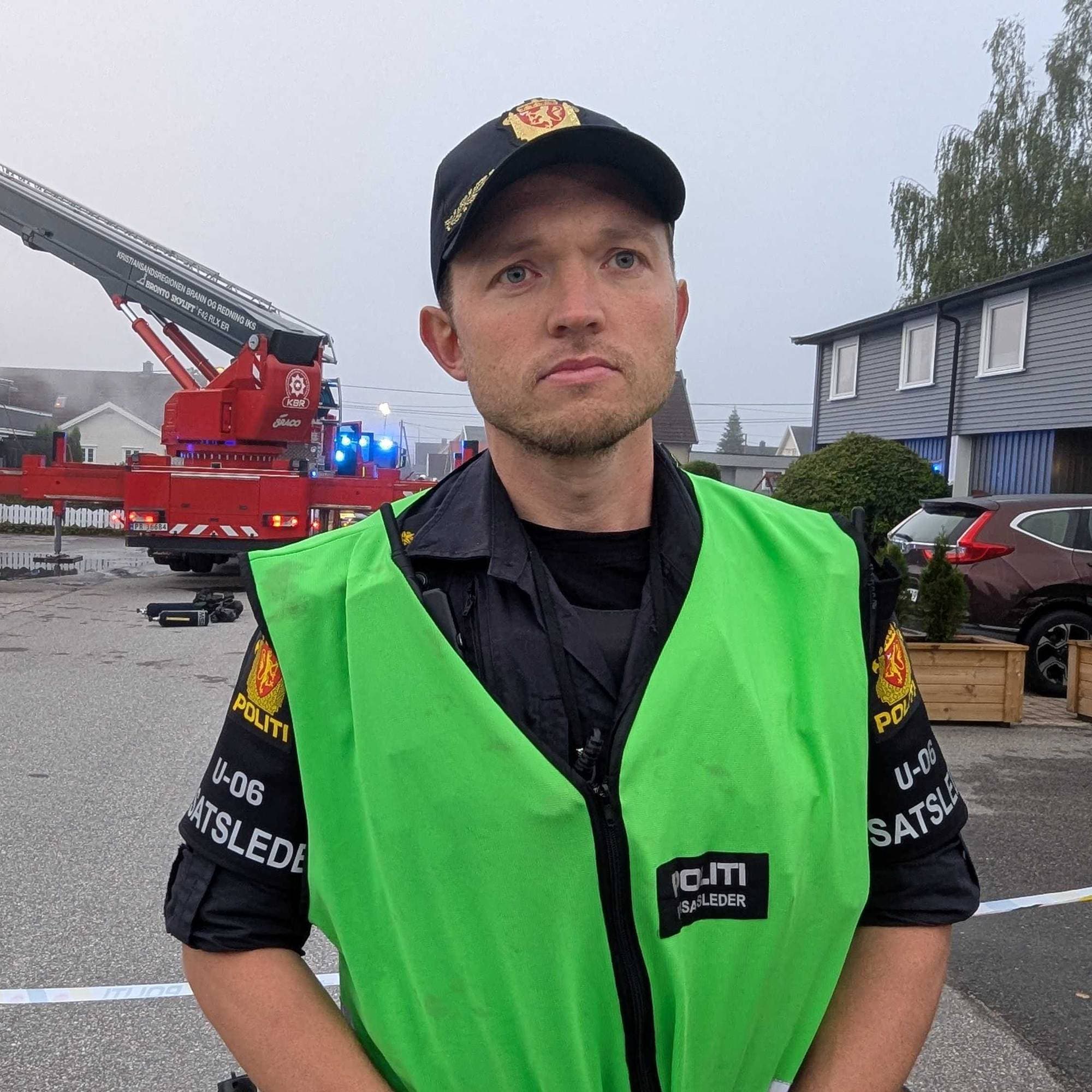 Laurits Pedersen Steen er innsatsleder i Agder-politiet.