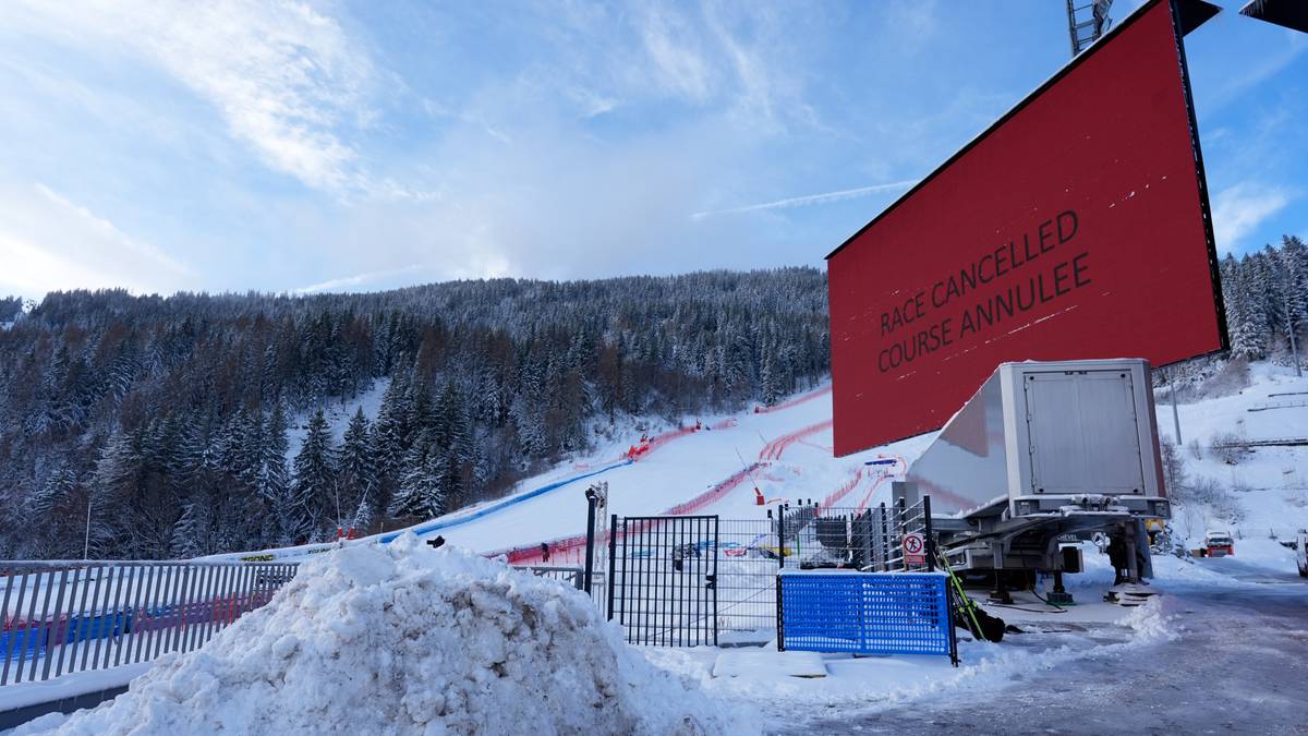Tungt snøfall stoppet nytt alpinrenn i Courchevel – Odermatt vant super-G-cupen