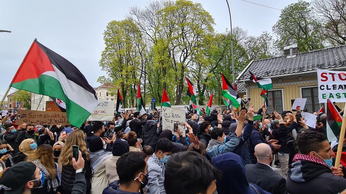 Demonstrasjon ved Israels ambassade