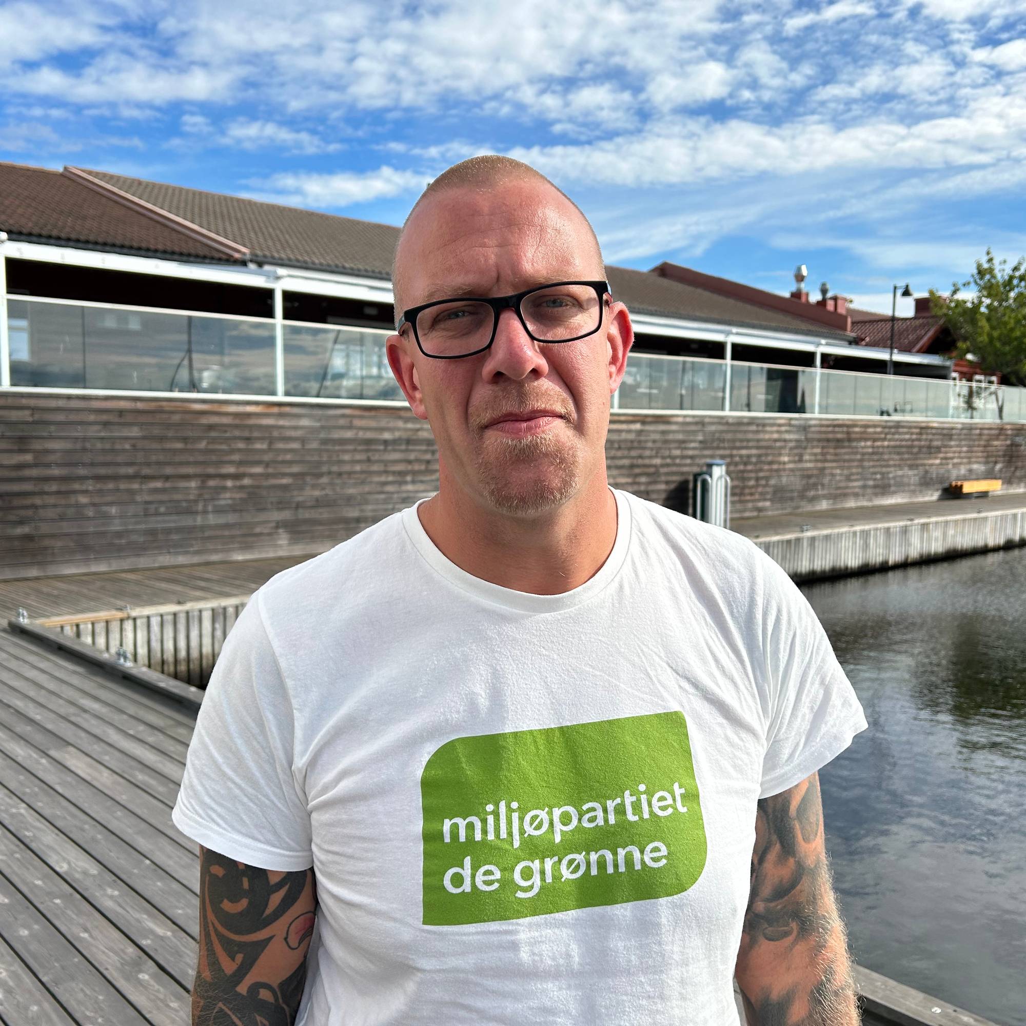 Portrettbilde av Lars Lønberg Henriksen, kommunestyrerepresentant for MDG i Horten.
