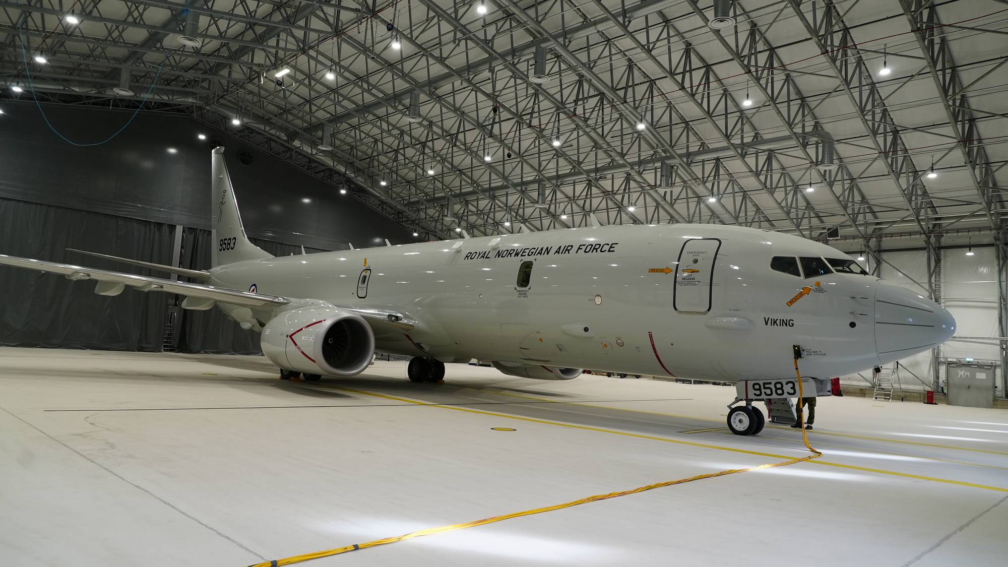 Forsvarets P8A- Poseidon. Norges nye overvåkingsfly. Stasjonert på Evenes.