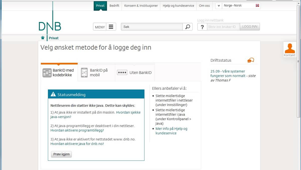 Lanserer bank-id uten Java – NRK Norge – Oversikt over nyheter fra ulike  deler av landet