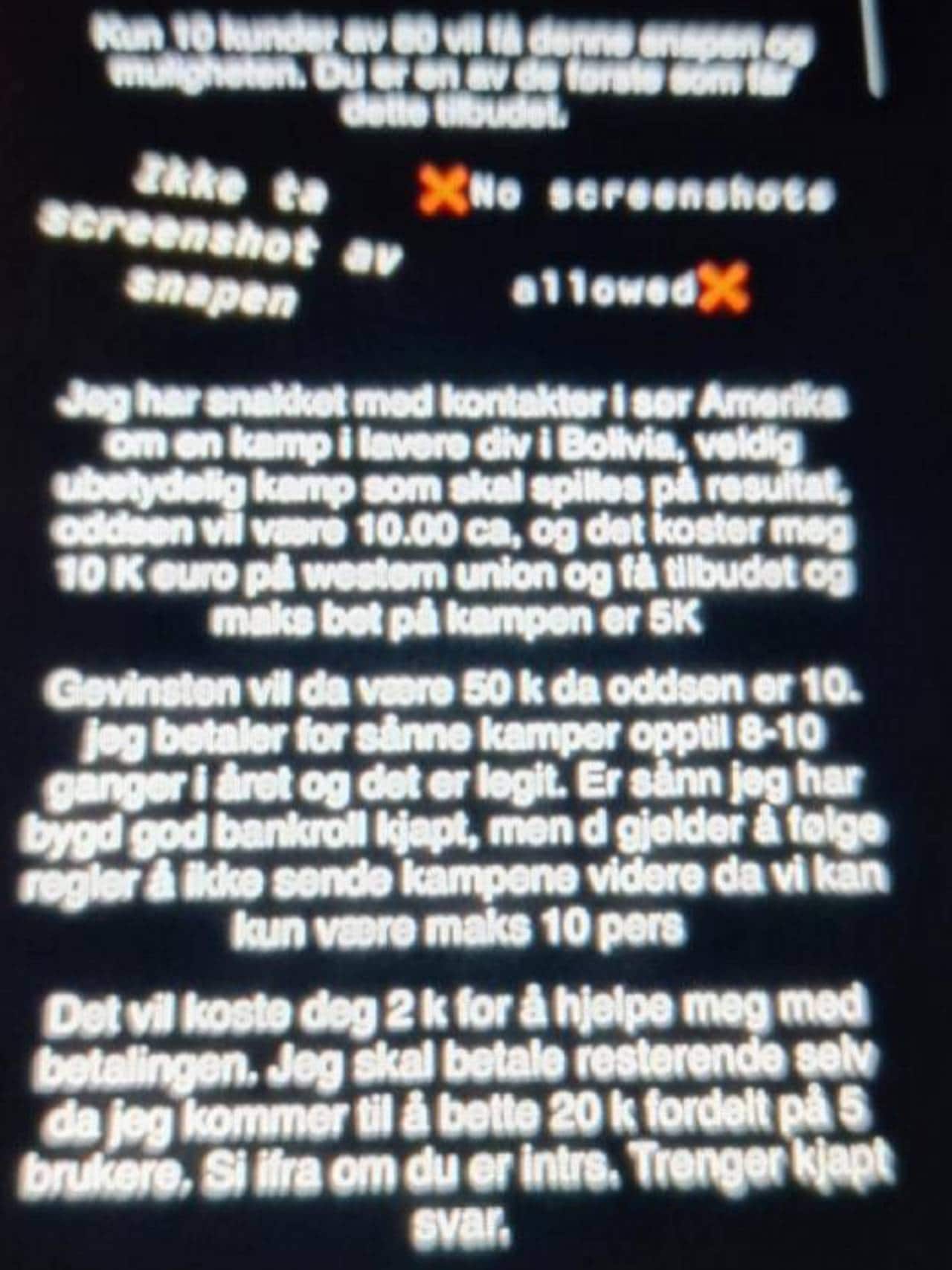 Beslaglagt fra mobiltelefon.