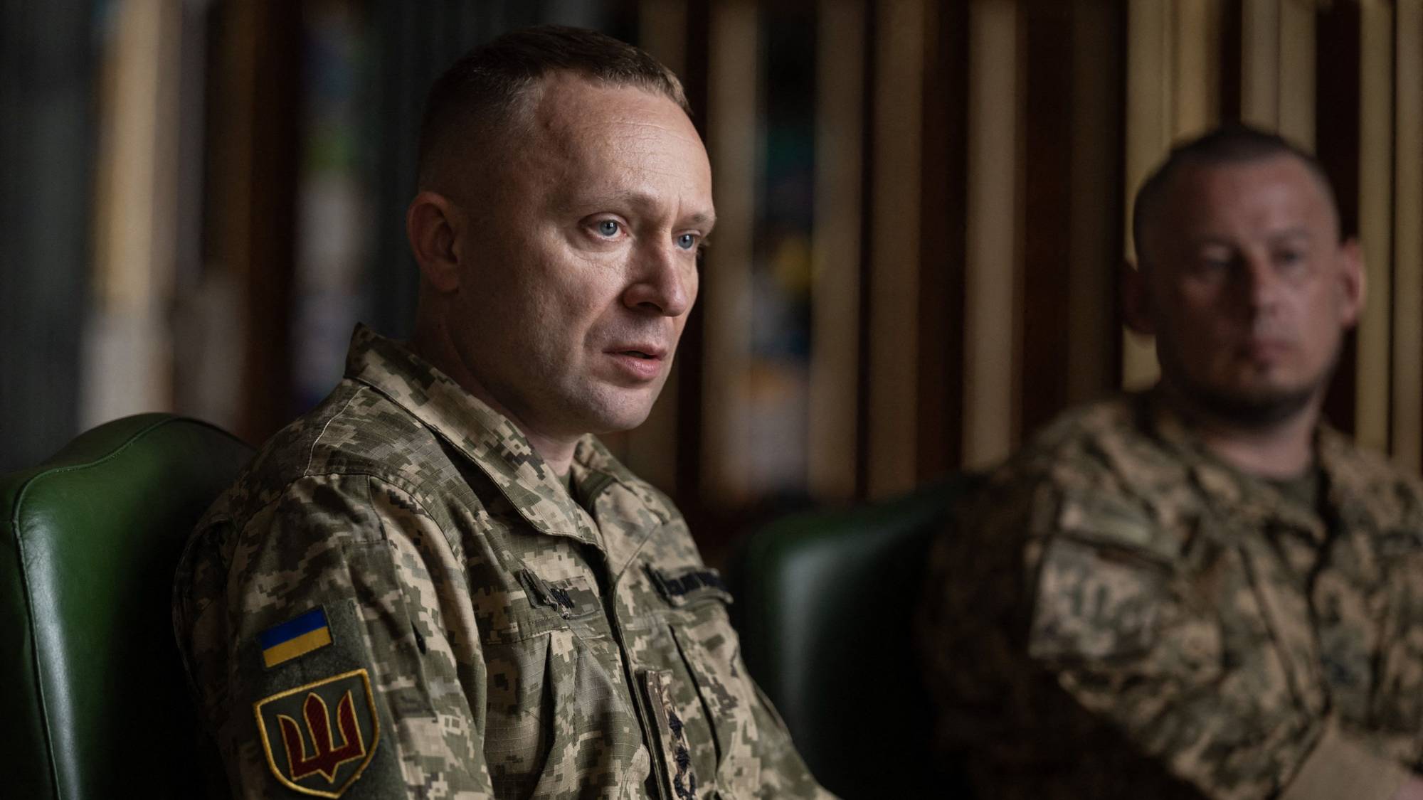 This handout photograph taken and released by the Ukrainian Presidential Press Service on July 20, 2026 shows Ukraine's Joint Forces Commander Mykhailo Drapaty 