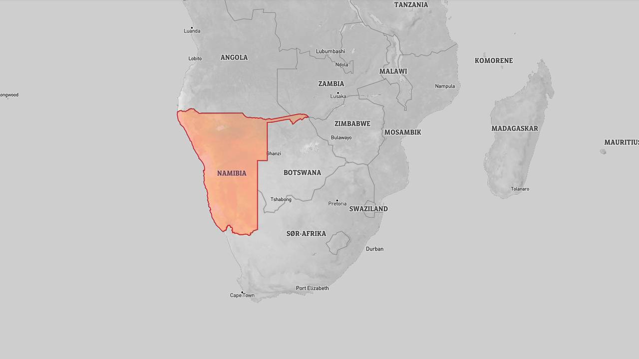 Namibia-kart.