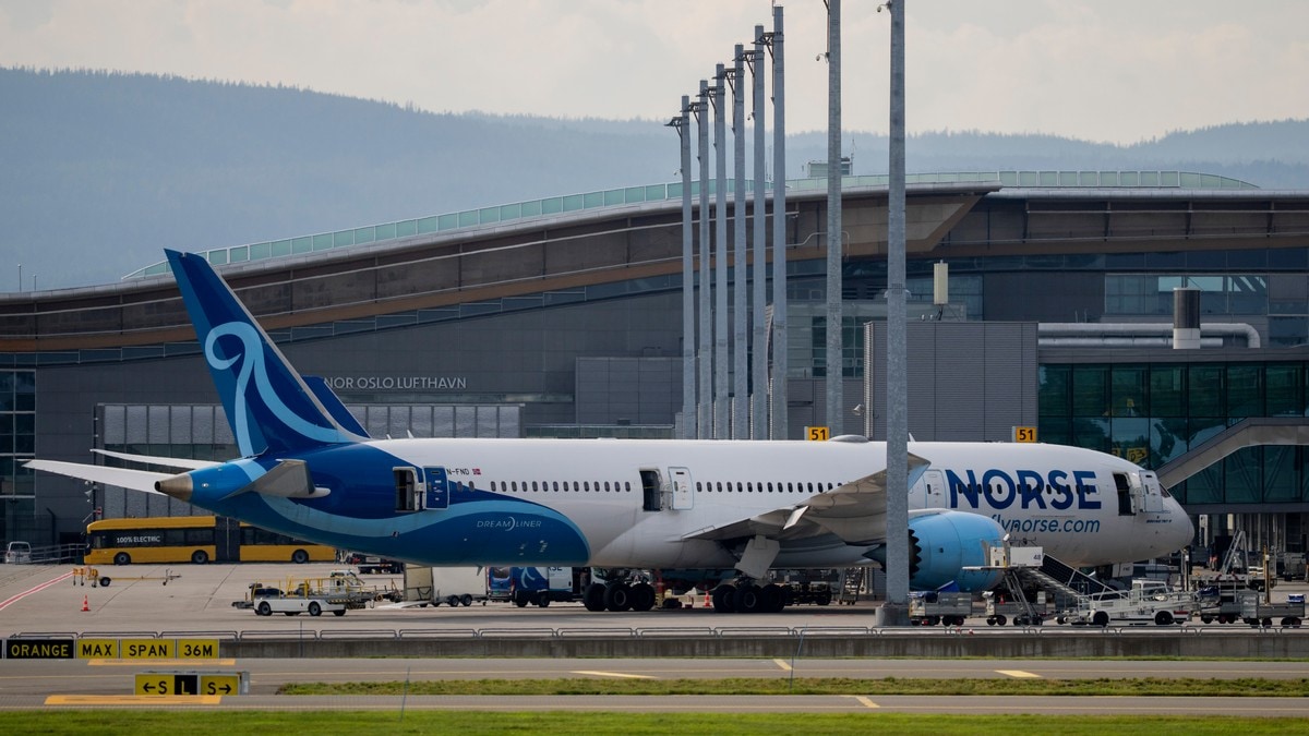 Flyselskapet Norse stuper p&aring; b&oslash;rsen