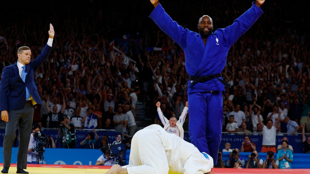 Teddy Riner tok sitt tredje OL-gull i kokende judohall