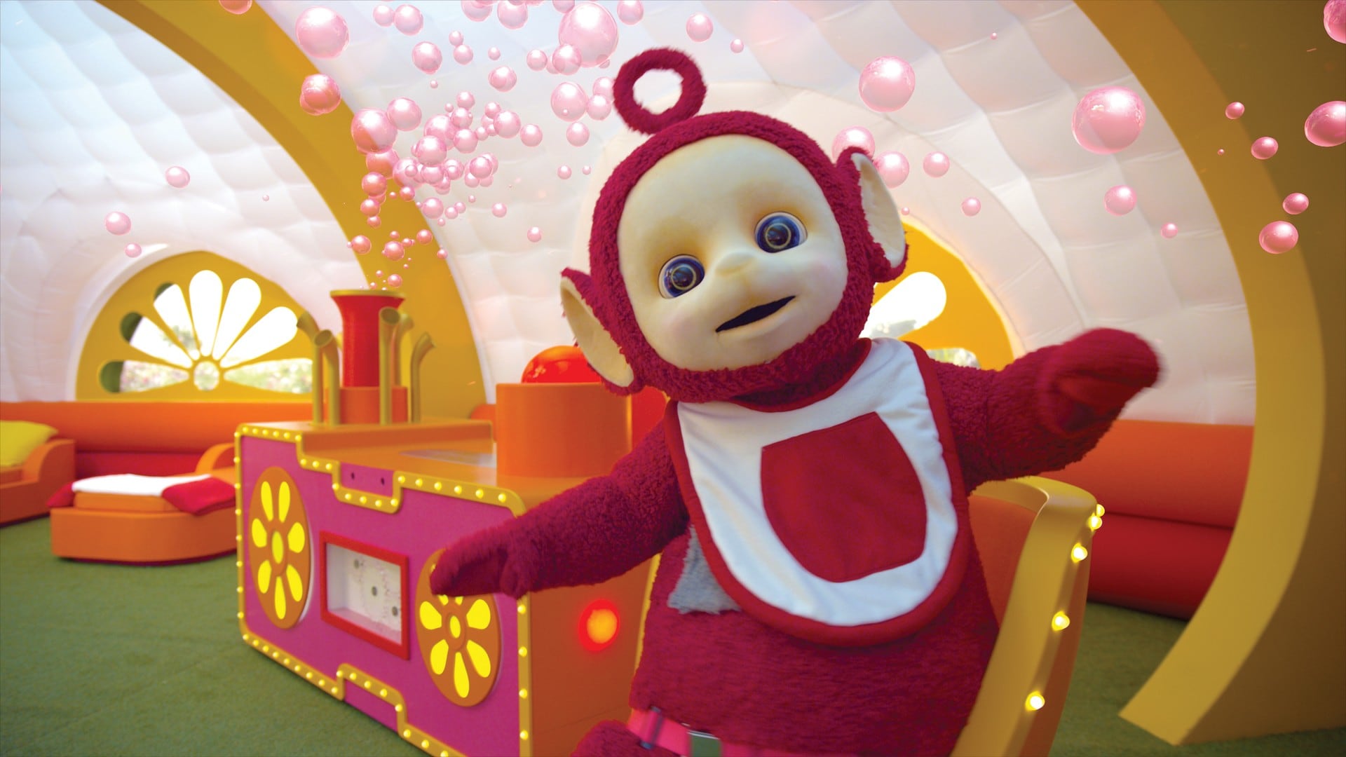 Включи телепузики. Телепузики сериал. Teletubbies 2015. Паровозик мультик телепузик. Кустард из телепузиков.