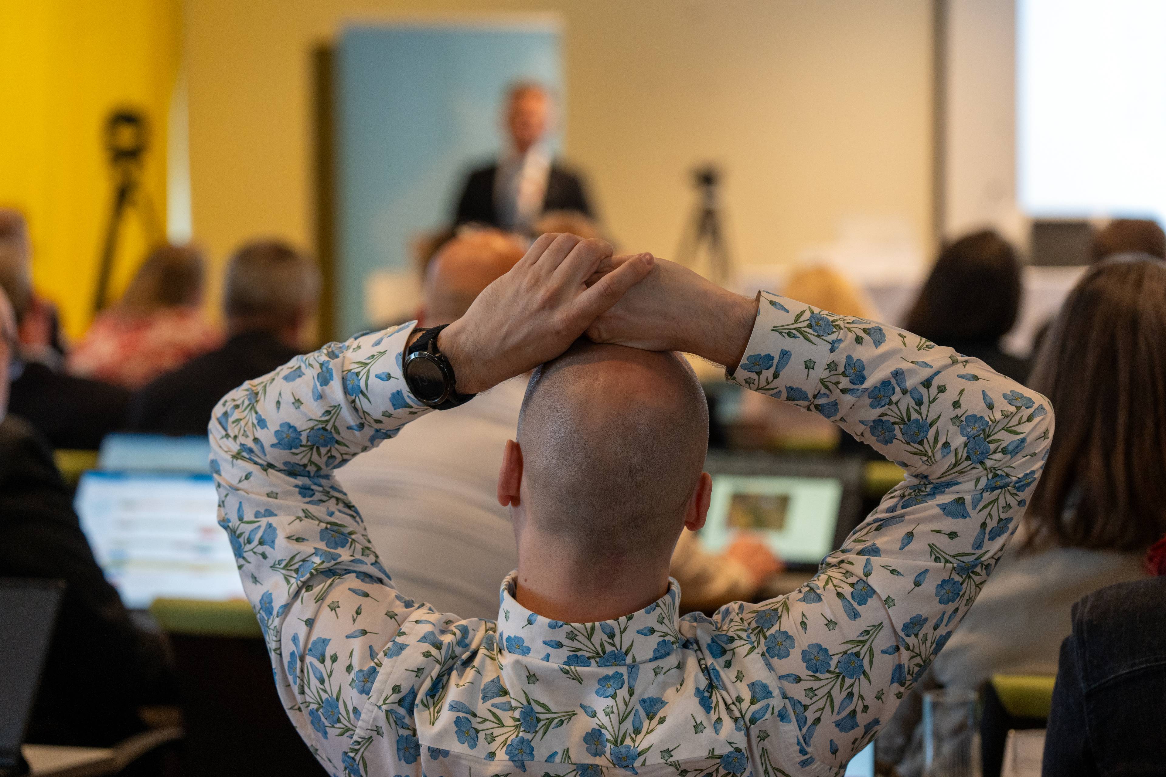 Ta ei avgjerd om Atløysambandet i fylkestinget. Nils-Anders Nøttseter i MDG.