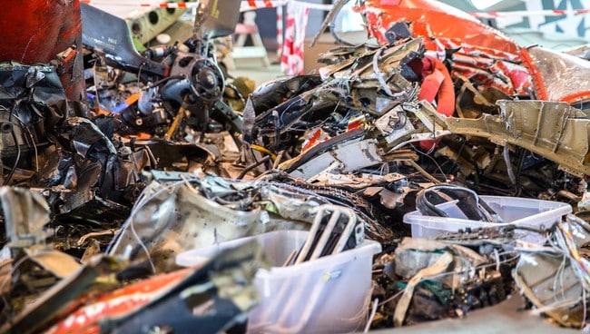 Deler fra Turøy-helikopteret