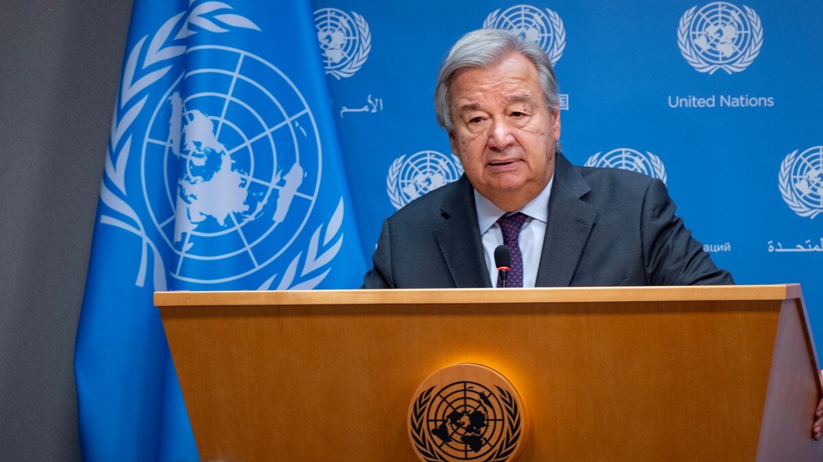 FNs generalsekretær sterkt bekymret for gjenopptakelsen av krigen i Gaza
